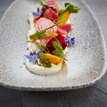Beetroot salad plated by the wonderful @sophiemichell at @homehouse. <br />
This dish created as a demonstration for @westkinglondon day on Women In Hospitality.<br />
