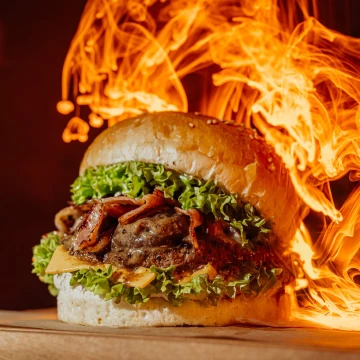 Fresh forest taste of the burger born in fire at Tak Robimy - Opole<br />
<br />
@marcin4funphotos<br />
@fotofoodie<br />
@takrobimy<br />
@miastoopole