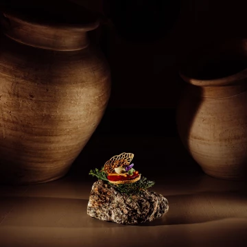 Festival of Flavors - Secrets of Polish Cuisine al Brunów Palace - Poland. Dish created by chef Marek Kodzis.<br />
<br />
Sunflower, red currant, sea buckthorn and quince appetizer!<br />
<br />
@marcin4funphotos<br />
@marek_kodzis<br />
@fotofoodie<br />
@palacbrunow<br />
@nikon_pl @nikoneurope @nikonusa @godox_global