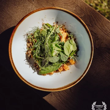 New autumn menu at Mövenpick Resort & Spa Karpacz - Poland<br />
here spinach and pickled pumpkin salad with caramelized nuts<br />
Made by chef @andrzej_sawka<br />
<br />
@marcin4funphotos<br />
@fotofoodie @kawkastudio<br />
@movenpickkarpacz @restauracja_polanka_karpacz<br />
@movenpickhotels<br />
@nikon_pl @nikoneurope @nikonusa