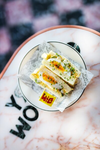 The famous Egg Sald sandwich at the stylish and outlandish 'Morning Glory' in San Diego - that could have wait times of 2-3 hours on weekend mornings :)