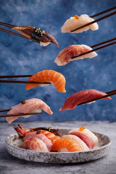 Nigiri time. Set of delicious nigiri sushi in one of the best sushi place/restaurant in Latvia. Photo shoot for @thecatch.riga . Just come and check.