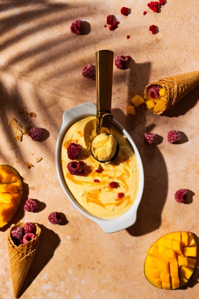 Is there anything more delicious than a dessert made with your favorite fruit? Well this Mango ice cream is heavenly & you will fall in love with it instantly. This homemade mango ice cream tastes like summer and is so easy to make!