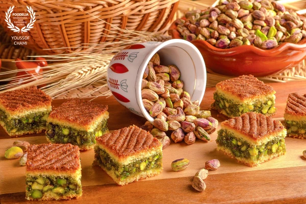Pistachio filled Maamoul; One of the middle Eastern sweets made by “Baytna La Mia Casa”, the interna...