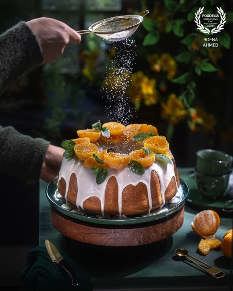 Lemon cheeae Bundt cake