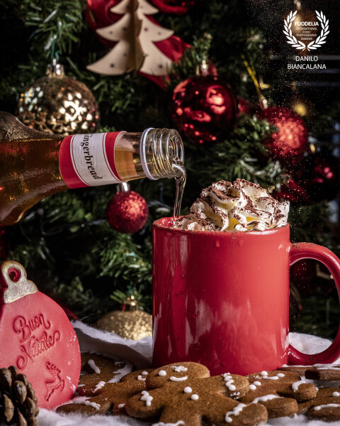 With this photo I wanted to transmit  the magic of an  American Christmas, it was taken in a shooting for the social networks of an American-style restaurant in Rome (Maat American Cafe').<br />
Taken with my trusty Leica SL3