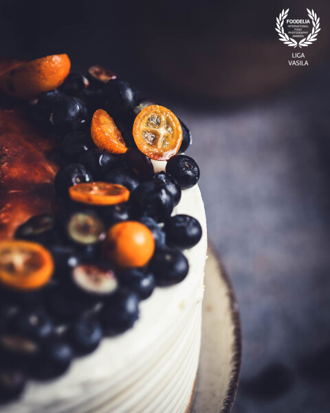 Our family's baking staple is a layered sugar-free honey cake with passion fruit marmalade and contr...