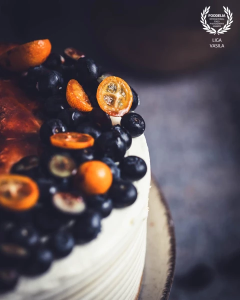 Our family's baking staple is a layered sugar-free honey cake with passion fruit marmalade and contr...
