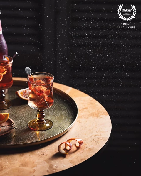 A drink that catches the eye before it touches the lips.
