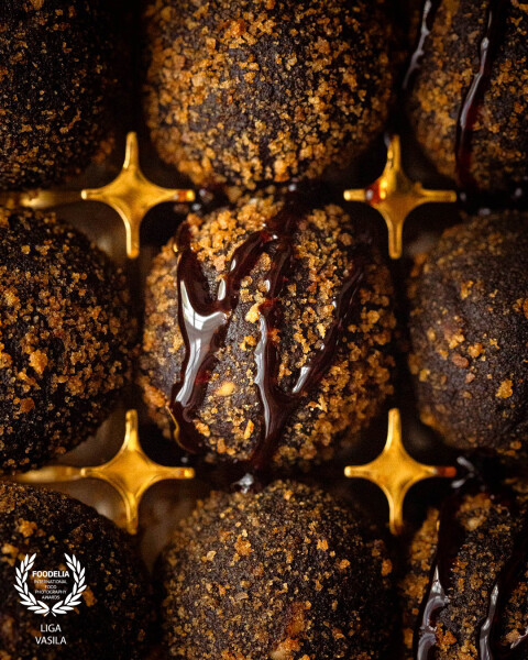 This image sparks a festive joy in me, with warm golden tones, rich textures, light reflections, and...