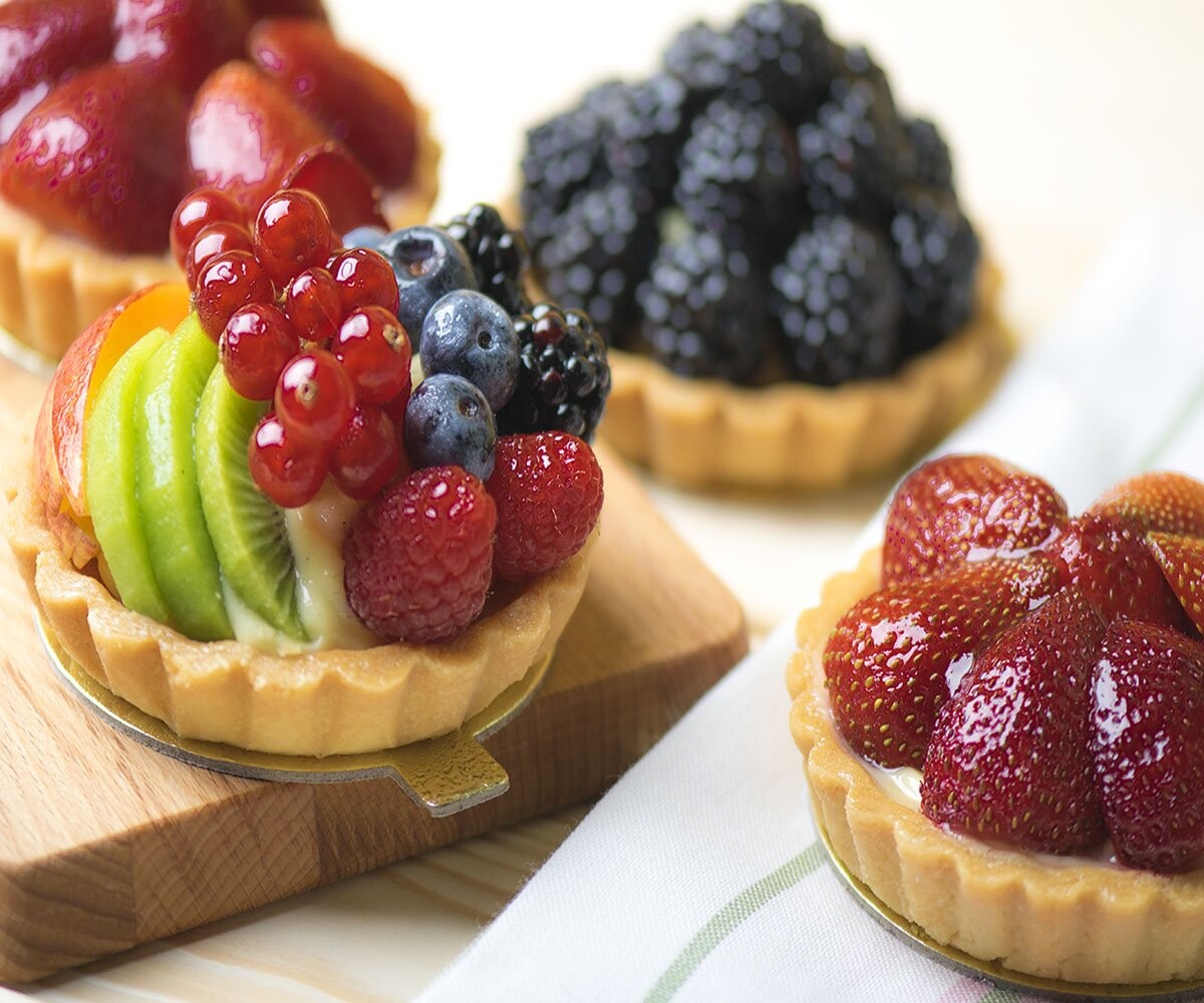 This is a delicious colorful selection of Fruit tart that is supplied by a bakery close to me and I love it, it represents all the wonderful colors of Food.