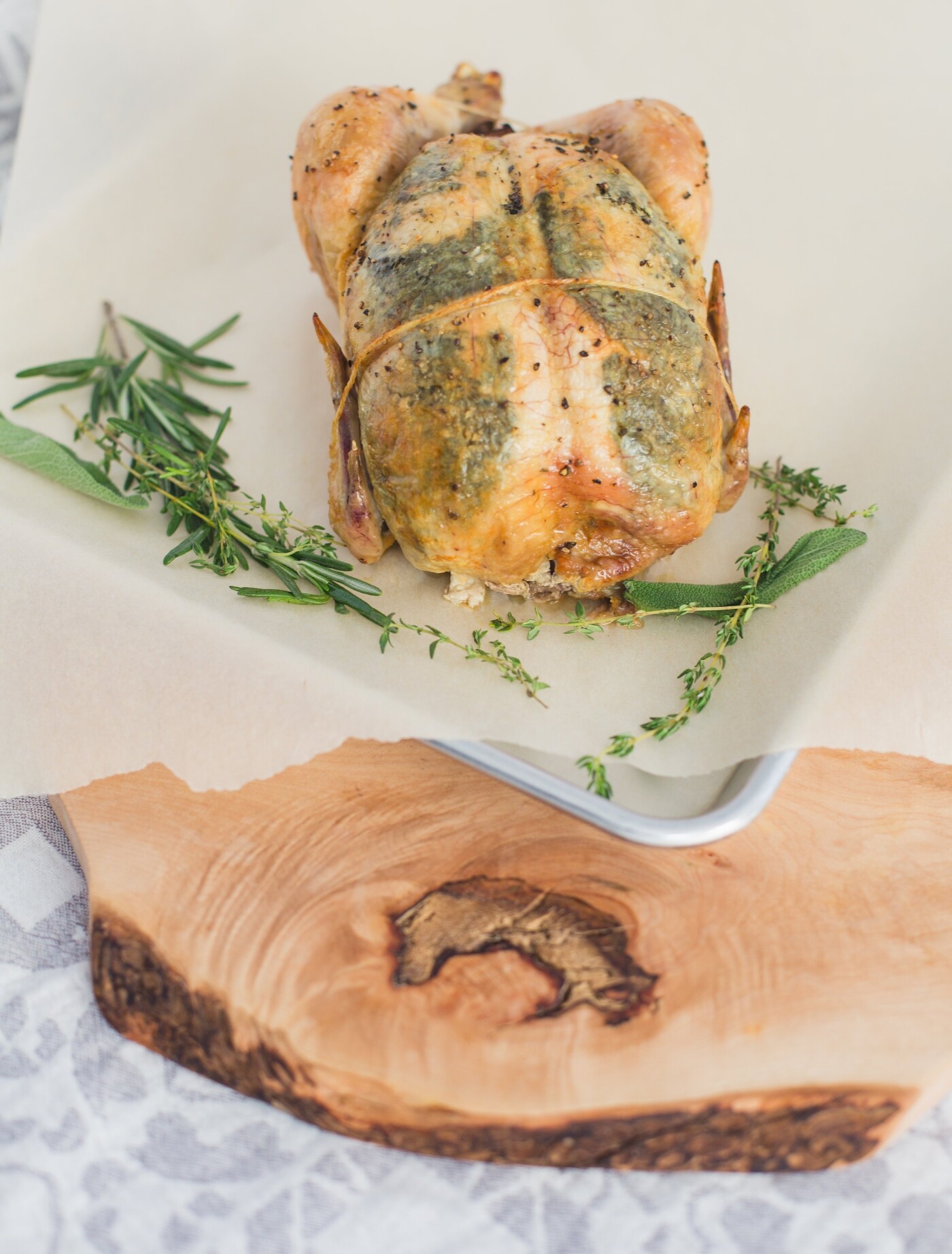 This Herb butter roasted Chicken was made by my husband, Chef Cody Lindsay of The Wellness Soldier, for The Canadian Family Military magazine. It is part of a series of recipes where we educate our Canadian Military and Veteran community how to eat real, clean, wholesome foods.