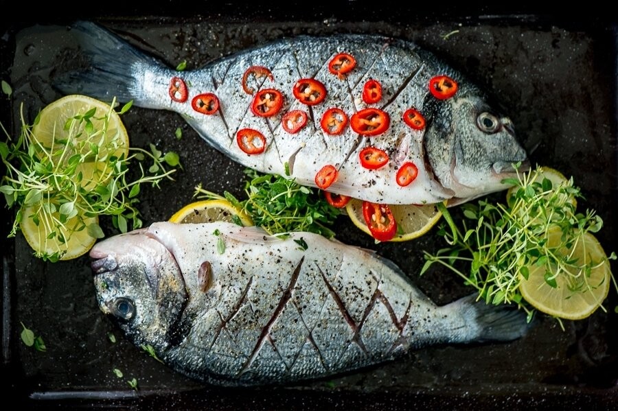 These fresh bream beauties were prepared by a private chef for his clients which had very different chilli tolerances. It was roasted to perfecting but still looked it’s best just before it hit the oven. I just love the explosion of colour and freshness!