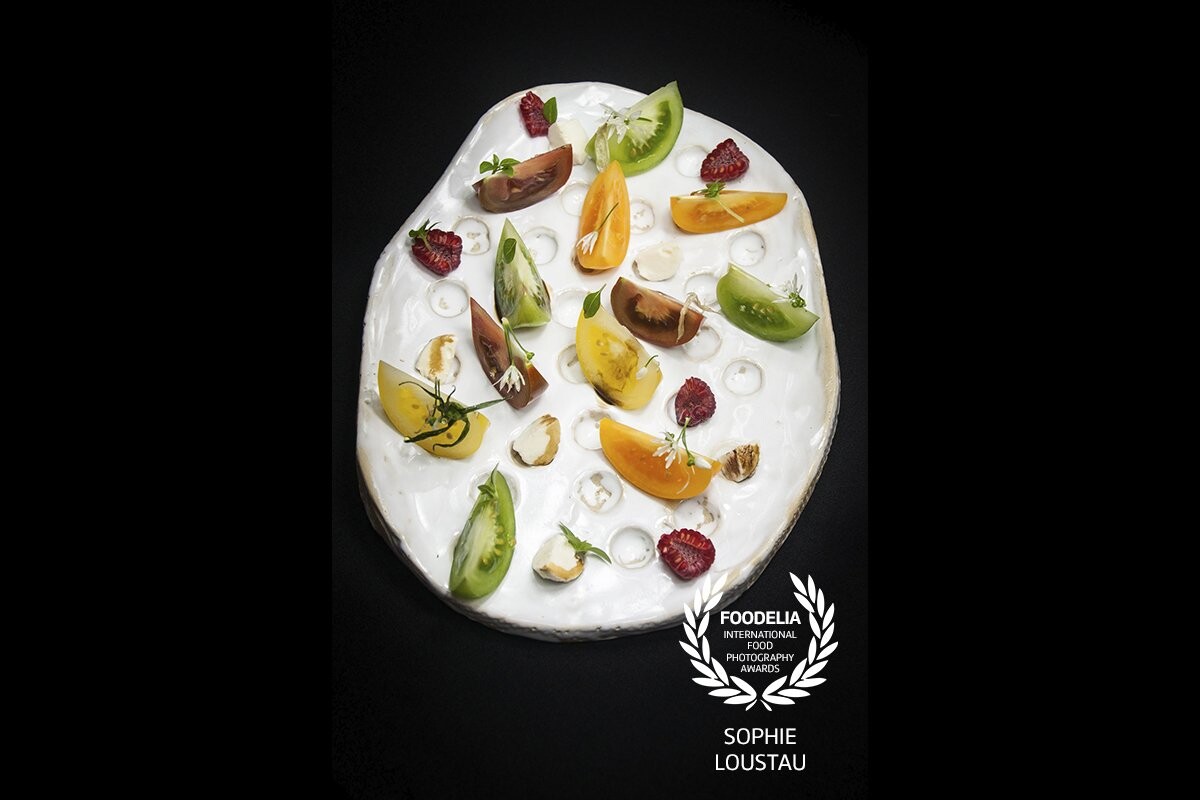 This vegetable plate was created by a french Chef, Jérôme Roux, with whom I worked.<br />
Classic, colored, bio... An interpretation of the simple salad for a fresh and cool appetizer...