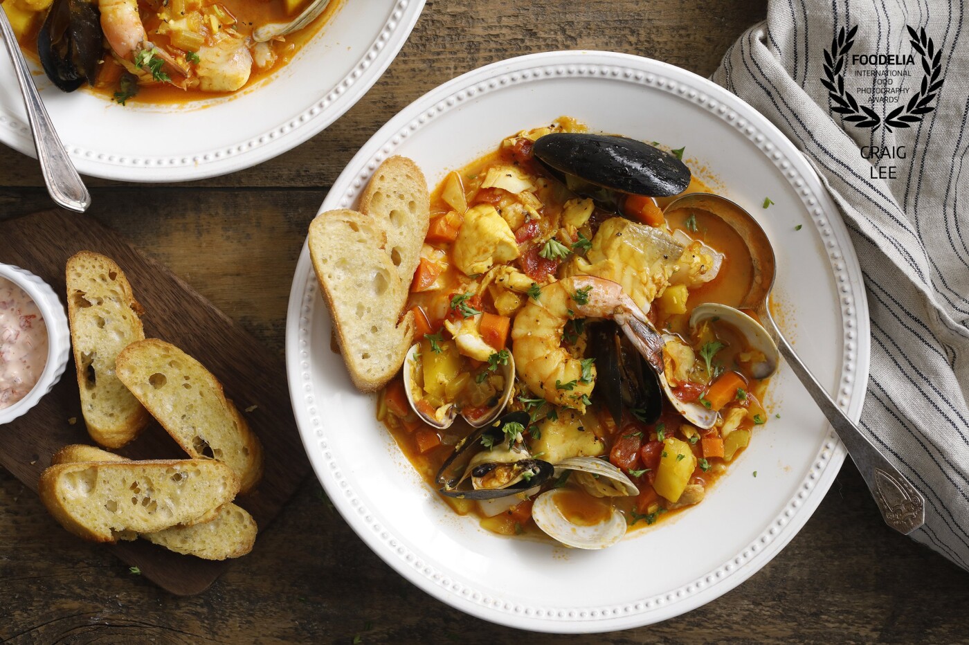 Mark Bittman's Bouillabaisse recipe for The New York Times Food section @nytfood. For a soup base that will make this superb, @markbittman says seafood is the stock answer. Styled by @the_bojon_gourmet and @snixykitchen.
