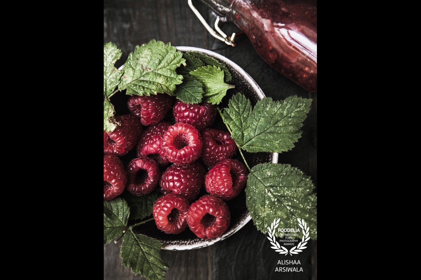 Dark and moody shot of the best - Raspberries!<br />
Love for berries and food photography! <br />
<br />
Instagram handle: lishcreative_studio