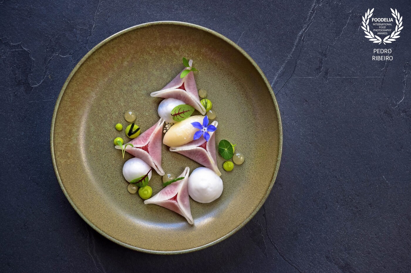 This image was made while visiting the one star Michelin restaurant Casa da Calçada, in Amarante, Portugal.<br />
This menu with sea inspiration was create by Michelin star chef Tiago Bonito. 
