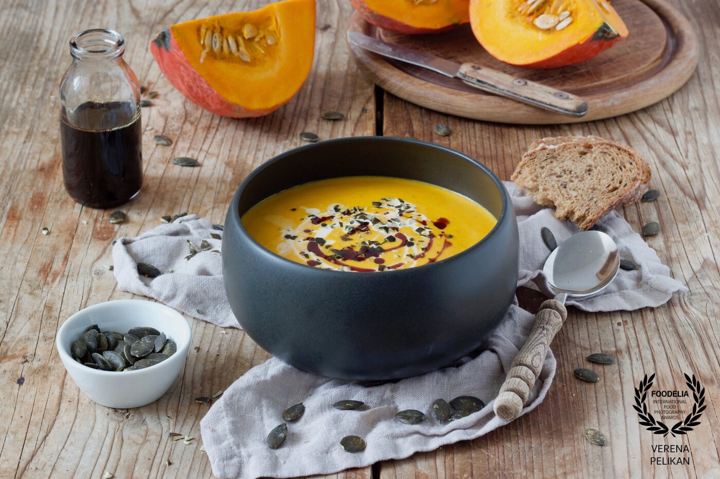 Classic, easy pumpkin soup - quick and easy to make. <br />
You can find the recipe on my website:<br />
sweetsandlifestyle.com/rezept/kuerbiscremesuppe