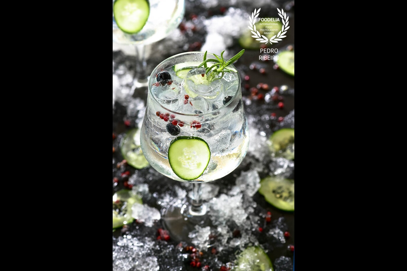 This photo of Gin Tonic  was made for a promotional brochure of the Fuel Restaurant in Monte Gordo, Algarve that belongs to The Energize Hotels Chain in Portugal.