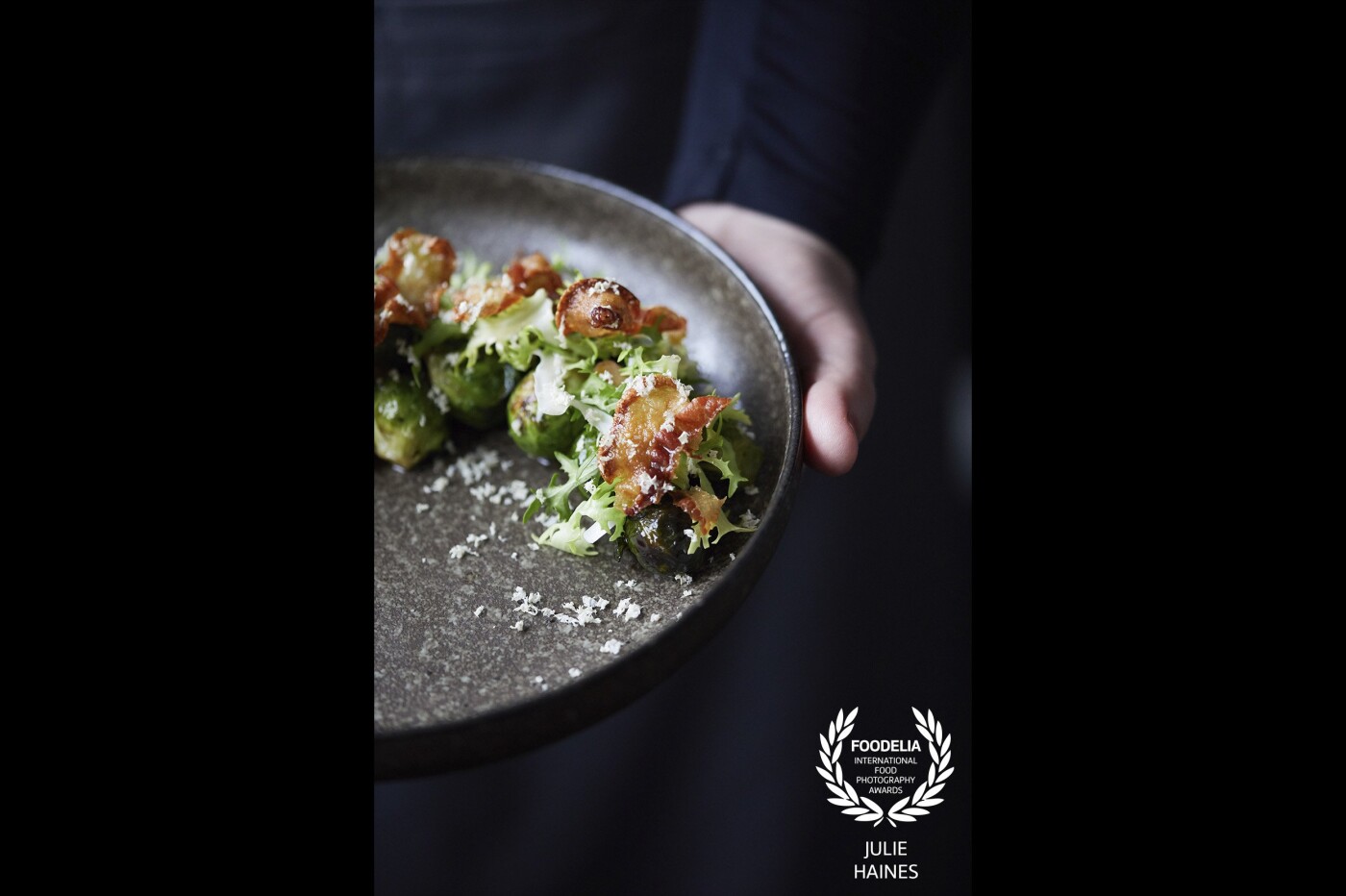 Photo shot for awarded regional Victorian restaurant 'Masons of Bendigo' (Australia) - 'Caramelised Brussels sprouts, chestnuts, guanciale and fresh horseradish.' Being a country girl myself, I love seeing regional restaurants using fresh local produce and celebrating old fashioned, wholesome foods like Brussels sprouts.