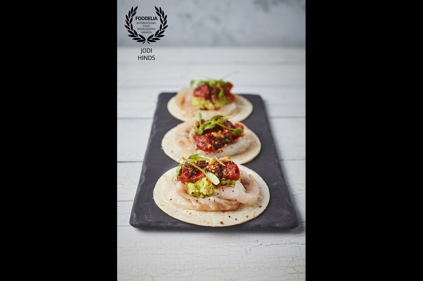 Amazing little set of tacos for The Savage Garden Rooftop terrace bar - this summer the theme is the Napa Valley combining amazing wines with their bar food menu.  <br />
Such a gorgeous shoot<br />
Location: @savagegardenldn<br />
Chef: @dmitrijdm<br />
#DoubleTreebyHilton