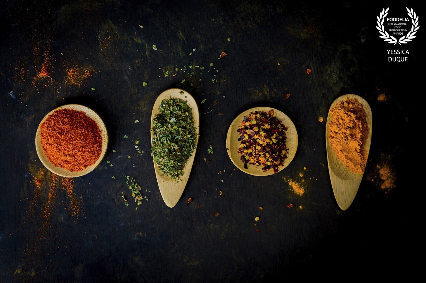 Indian Spices. A beautiful collaboration with Chef Raqeebah Hussain,  some of her secrets in one picture.<br />
Camera: Canon 5D mark iii<br />
Lens: 50 mm <br />
Settings: ISO 250, 1/125 sec at ƒ/2.8, daylight