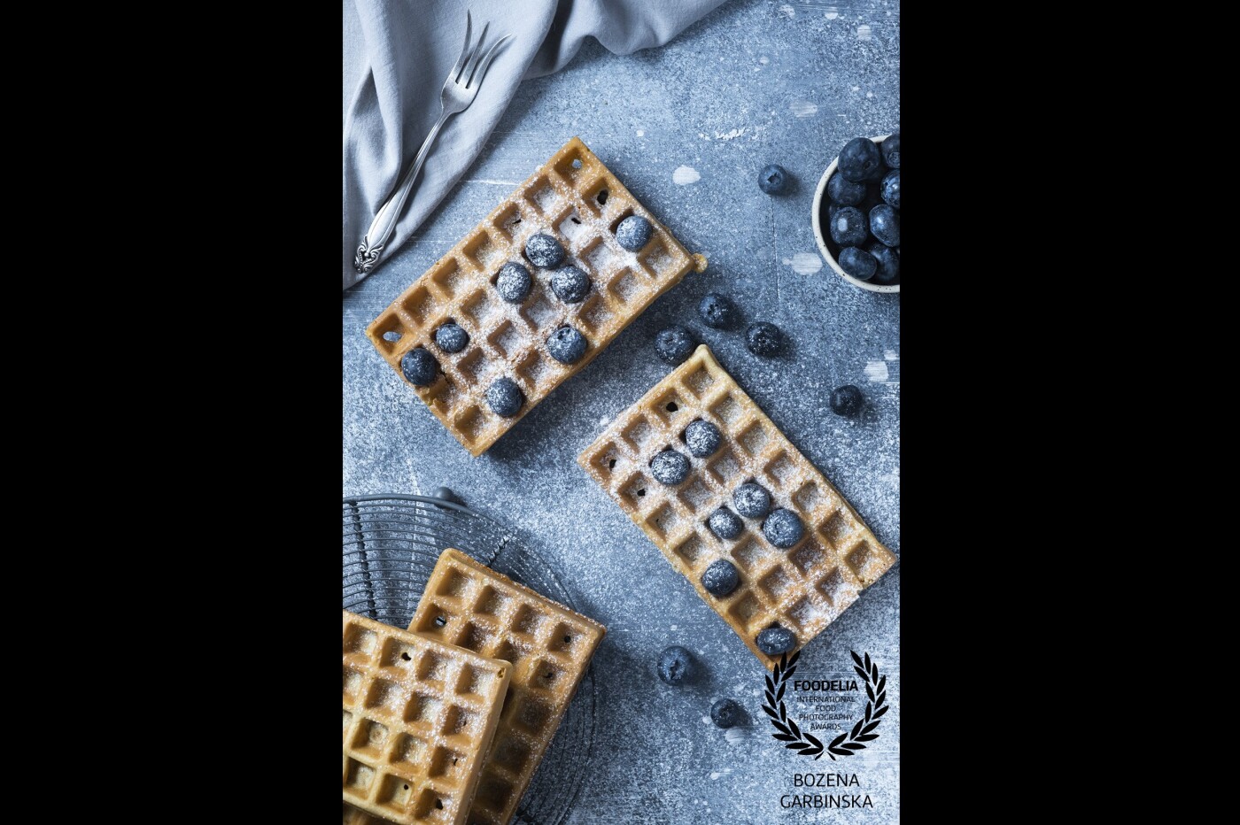 Gluten-free waffles - my first time with this recipe and full success. They tested everyone in my home.<br />
Camera: Fuji X-T3 <br />
Lens: Fujinon 16-55 mm <br />
Settings: ISO 160, 47 mm, f/4.5, 1/50 sec, tripod, daylight