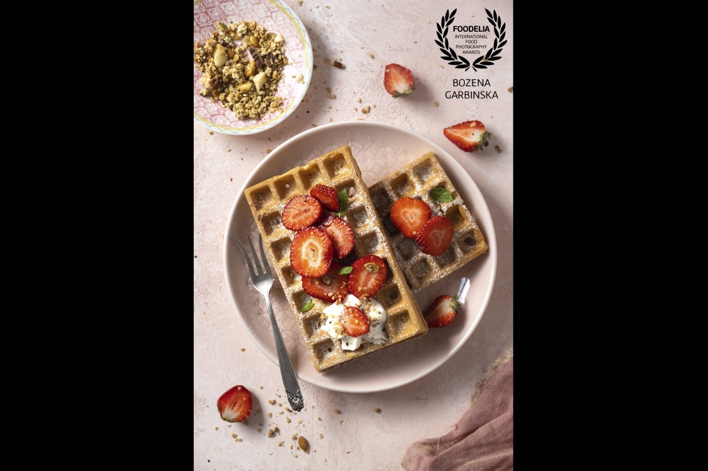Gluten-free waffles - my first time with this recipe and full success. They tested everyone in my home.<br />
Camera: Fuji X-T3 <br />
Lens: Fujinon 16-55 mm <br />
Settings: ISO 160, 55 mm, f/4.5, 1/320 sec, tripod, daylight
