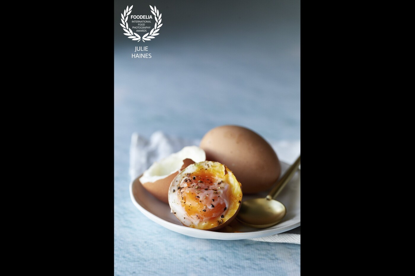 Humble but delicious - simple soft boiled eggs with salt and pepper. Shot with natural light, Canon 5D Mark IV, 50mm Sigma Art Series lens. 
