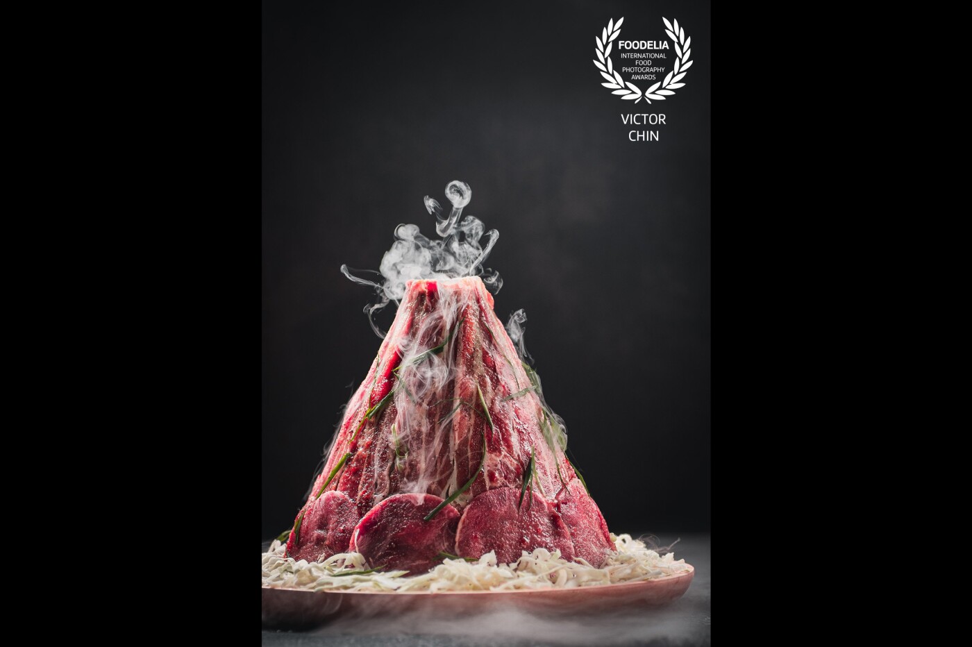 The Meatcano!<br />
<br />
The idea of arranging the meat served for a BBQ restaurant with a smoke effect that makes it looks like a volcano. That is how the Meatcano forms...Meat + Volcano.