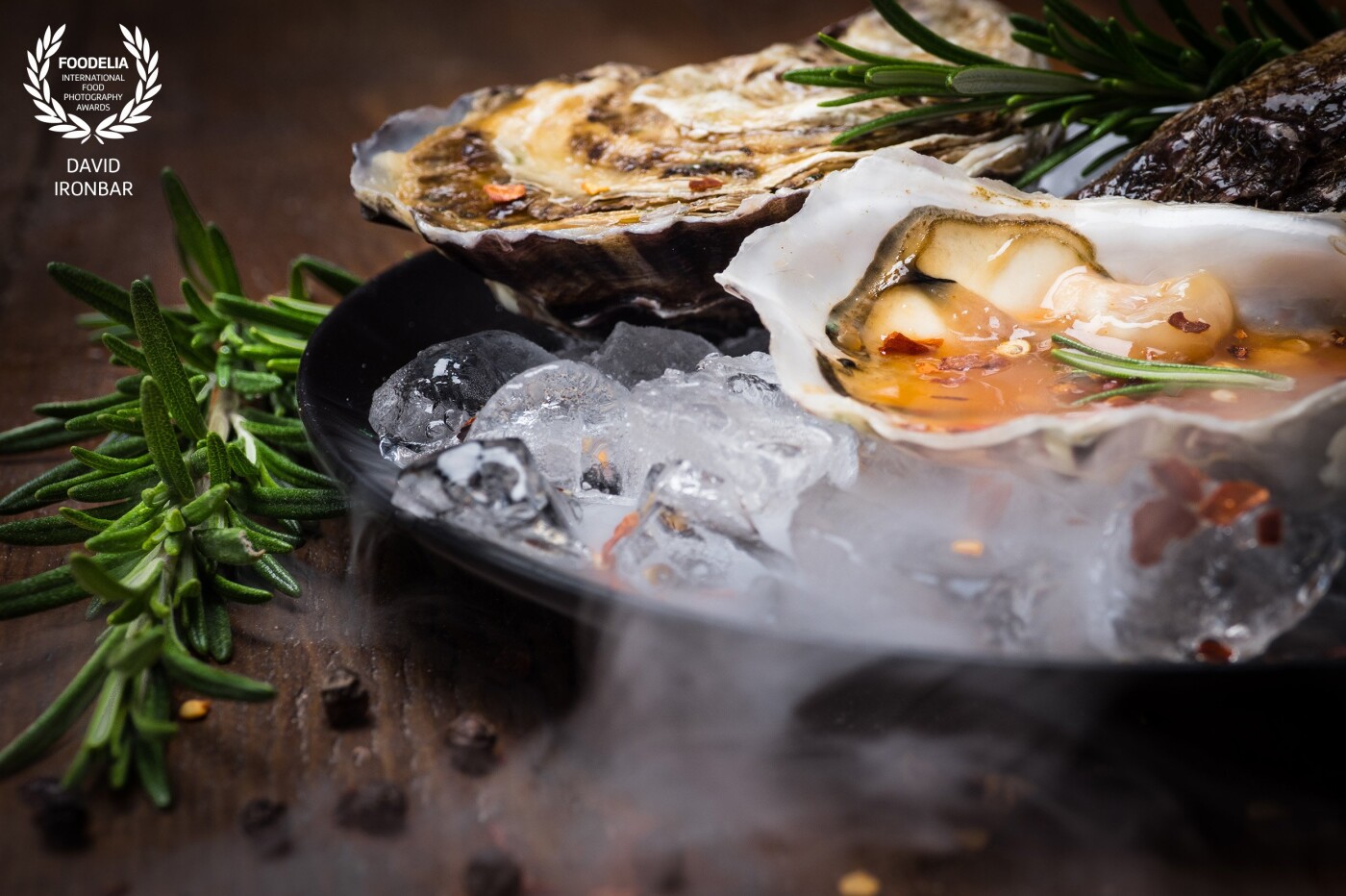 Fresh oysters served on a bed of crushed ice with a sweet chilli dressing.