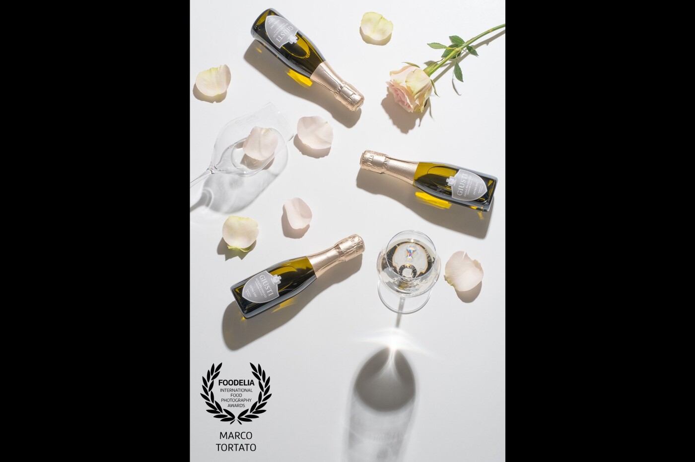Giusti Wine - Asolo Prosecco Extra Dry  200ml<br />
Advertising Campaign for Summer 2020<br />
Marco Tortato Food and Beverage Commercial and Editorial photographer<br />
Treviso - Italy<br />
marcotortato.it