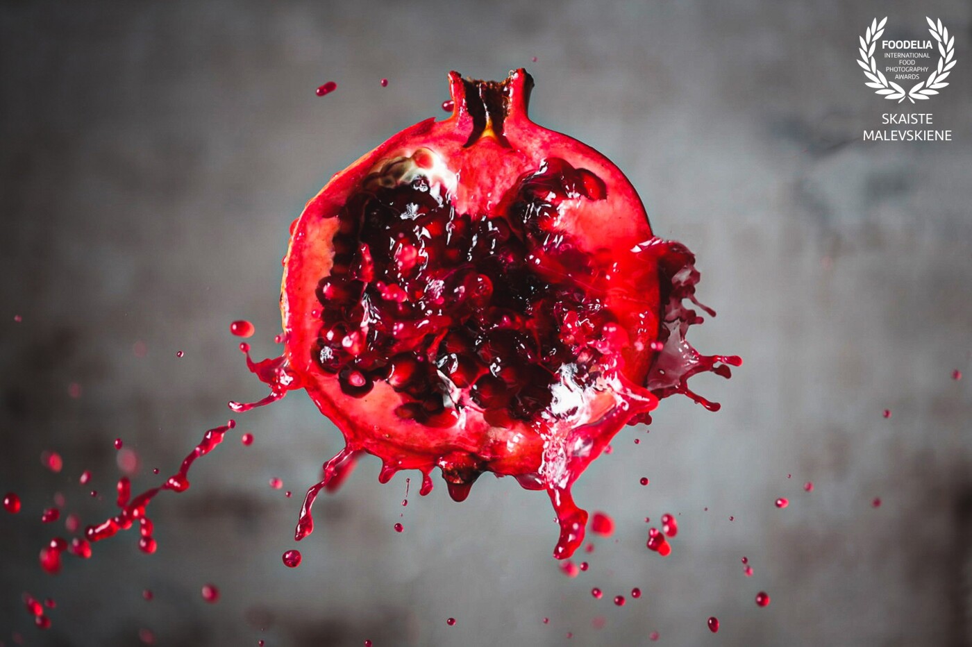 I have challenged myself to take a different picture of pomegranate every day for 30 days, capturing it’s beautiful color, texture, shapes, and energy. This is day 4. Explosion. 