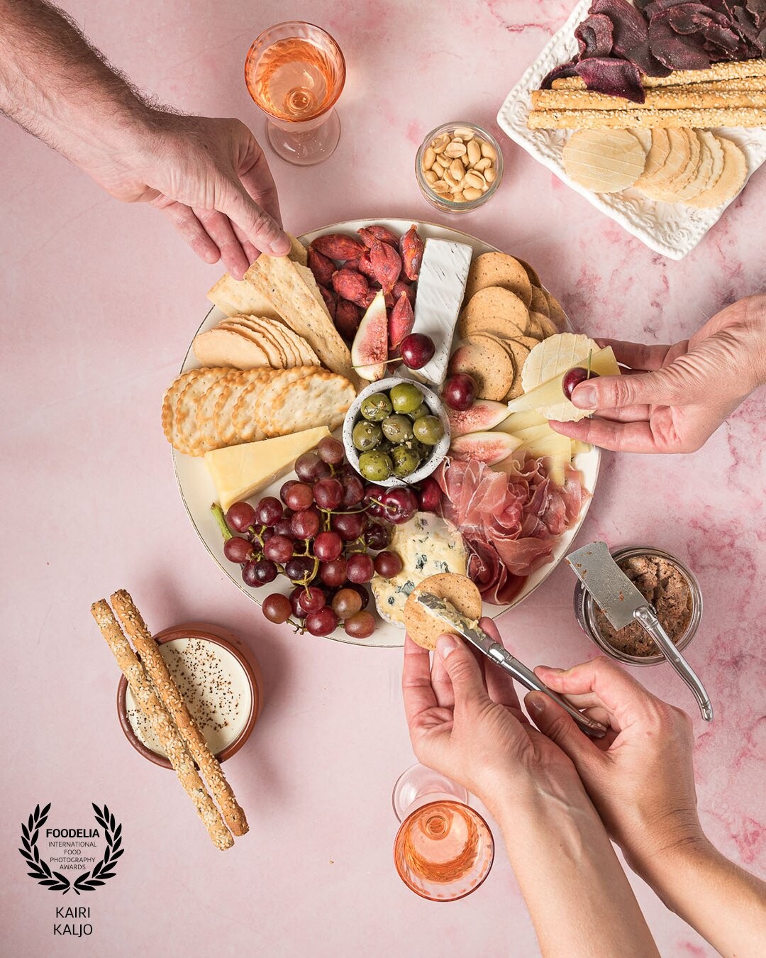 Antipasto and cheese platters are a frequent sighting in our house. It's an easy meal requring minimum  effort. Great for dinner with the family or entertaining guests.....and even better when consumed with a good quality wine.