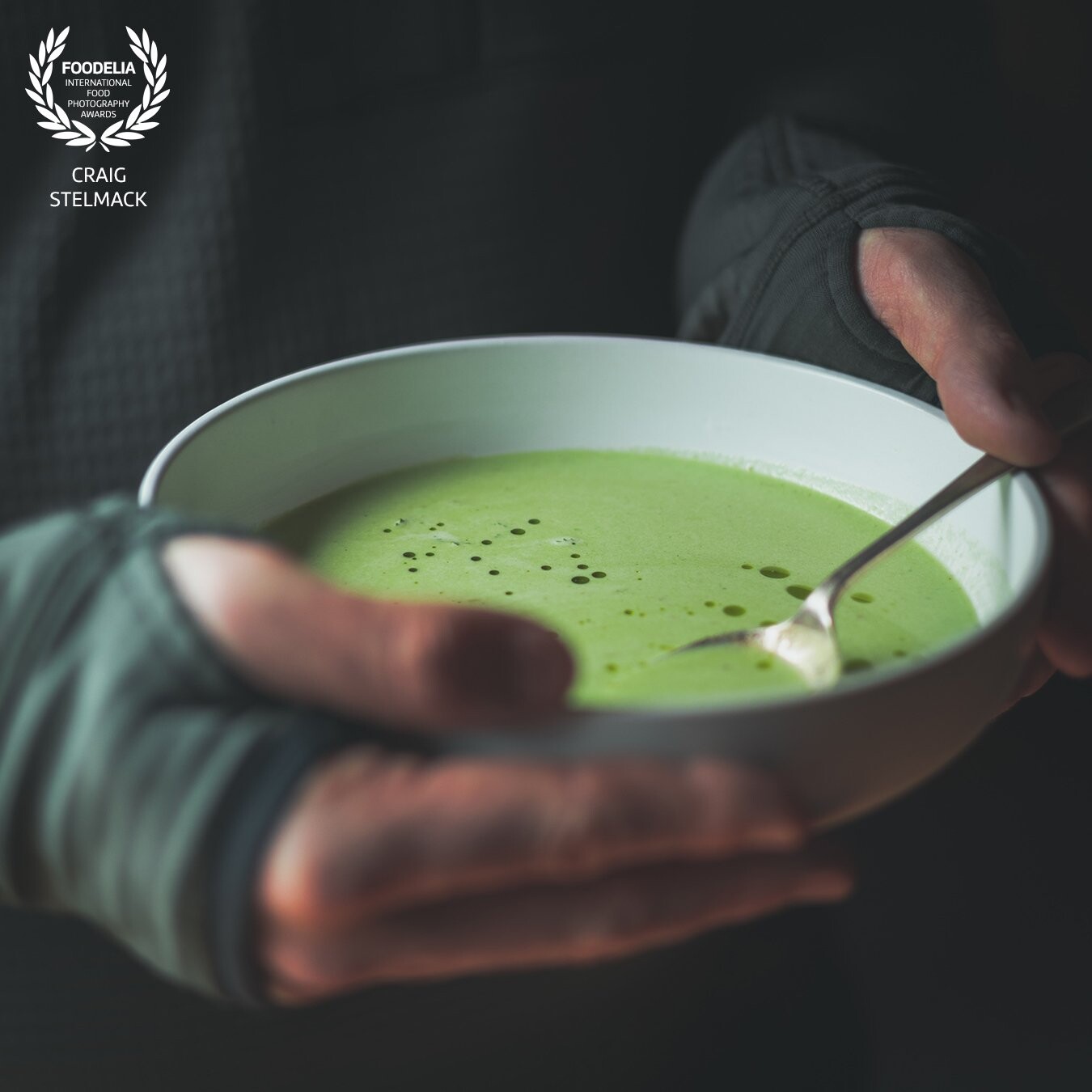 This image is part of a collection of soup shots for a local meals-at-home producer.  The brief was 'a cosy winter feel' ... the client was thrilled with the result and to have her product included in the collection.