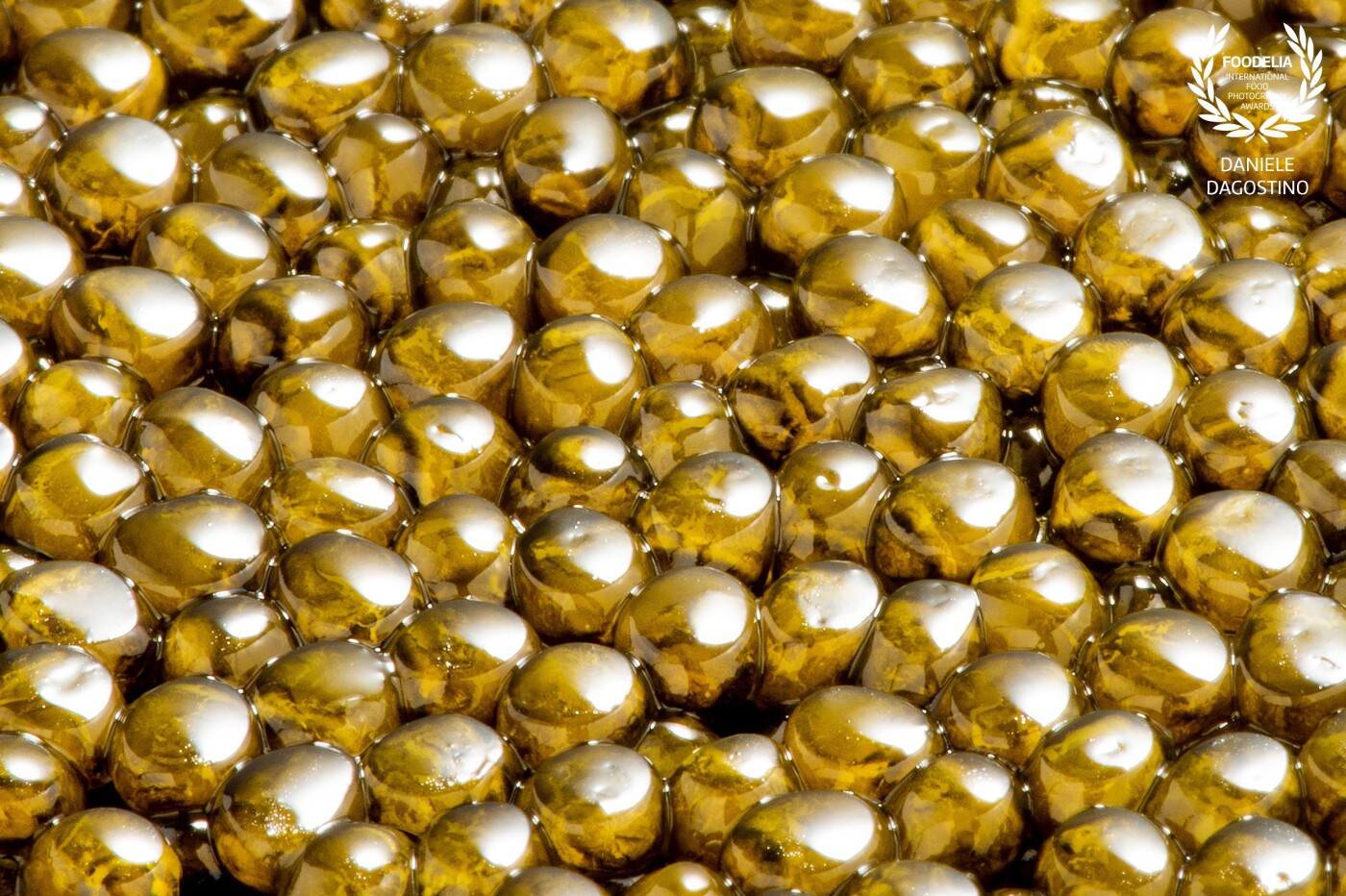 Macro of top quality caviar: the gold.<br />
this variety of caviar must have a bright and golden color.<br />
Shot by Nikon D810, Nikkor 105 mm macro and two light suorces.