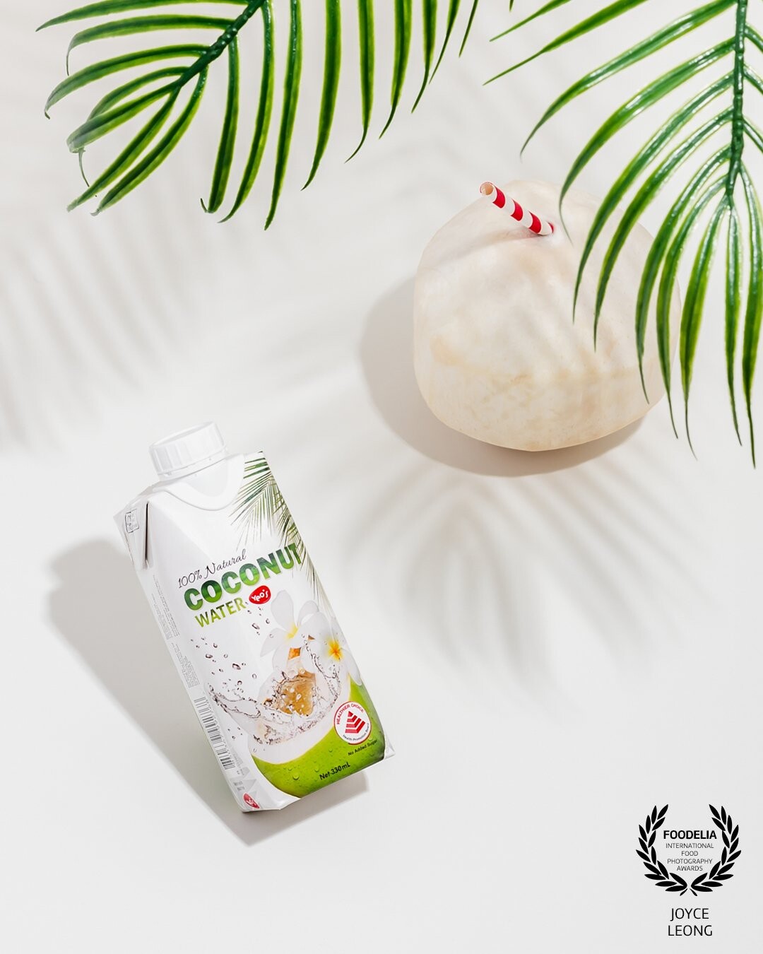 Created this image as part of a set of 3 to depict the bright sunshine feel associated with a cooling drink such as coconut water!