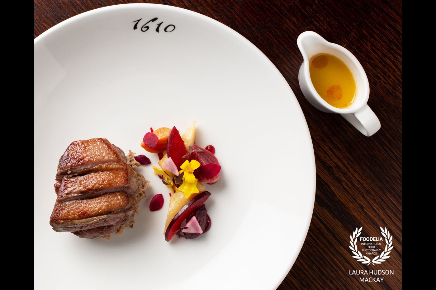 Incredible dish of Salt-Aged Duck, Beetroots and Plums. It’s such a joy to photograph food for The Globe Inn 1610. The creations presented by the Chefs are amazing!