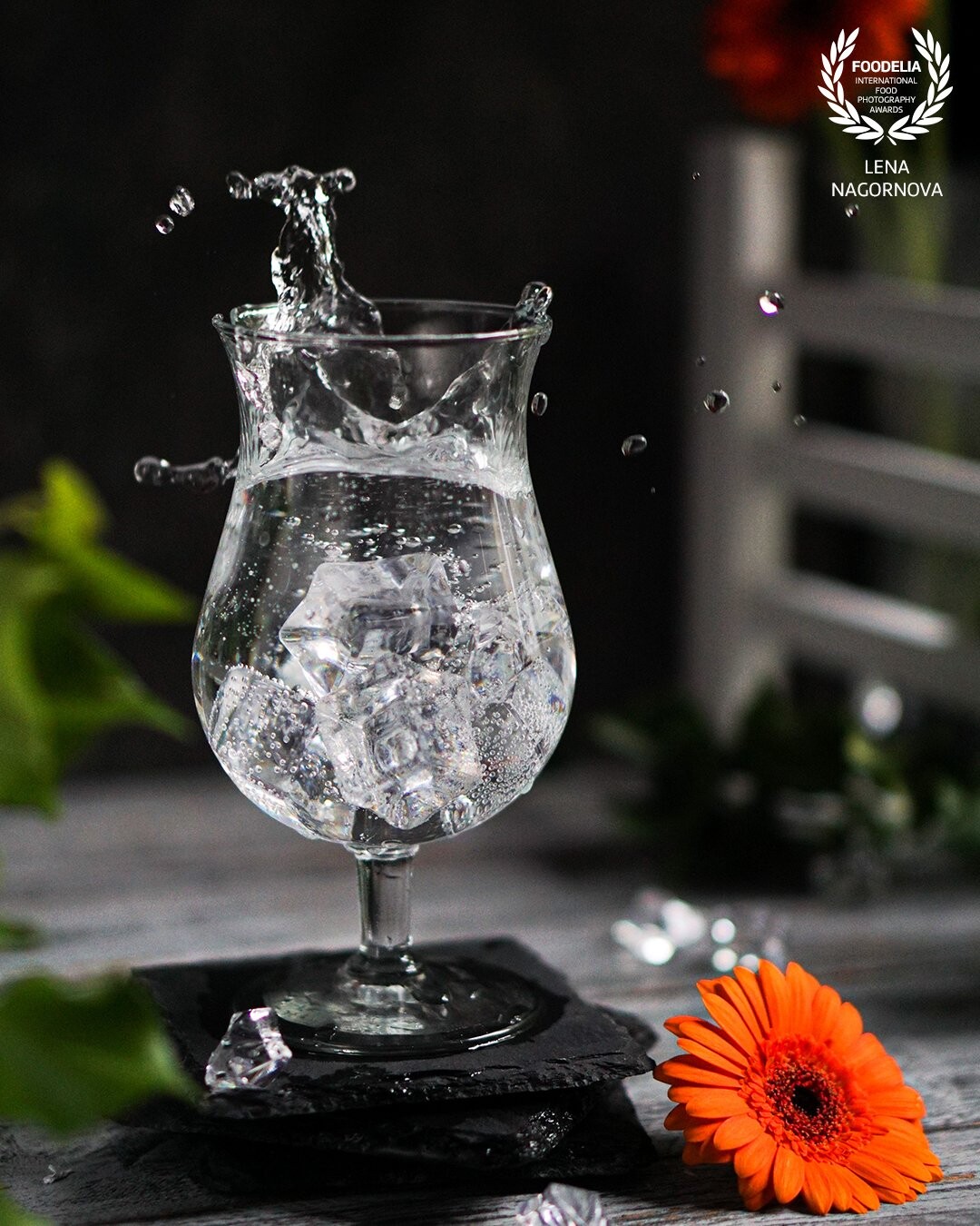 Ice cold water in a hot day.<br />
I shot this scene in a one of hot summer days of 2022.<br />
<br />
To create the splash I used a big artificial ice cube and dropped it into the glass. After that it had been broken …I have just few pictures from this session but luckily I’ve made few great pics before the  incident.<br />
<br />
P.S. Created with natural light