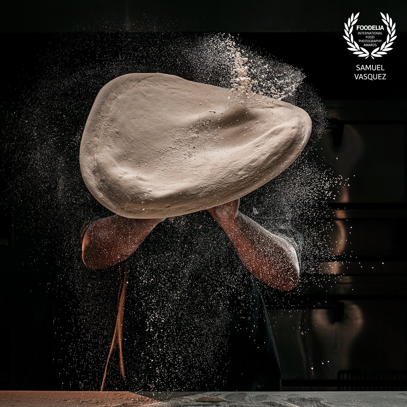 Created for Pizzarelli as part of their 40th Anniversary Campaign focusing on their fresh ingredients and dedicated preparation of each pizza pie. Lit with strobes to freeze the motion as well as an Arri Tungsten Fresnel for the warm rim.