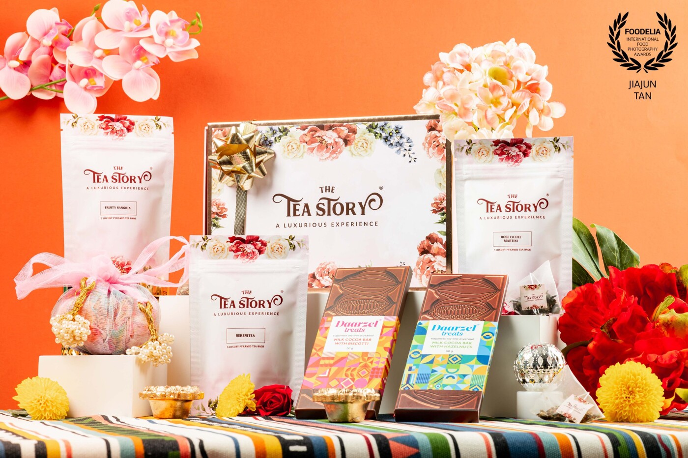 TheTeaStory Singapore Product Shoot by Jiajun from Sparkstudio SG - Bright colourful concept that brings people a feeling of joy and relaxing. <br />
Instagram: @jsquaress