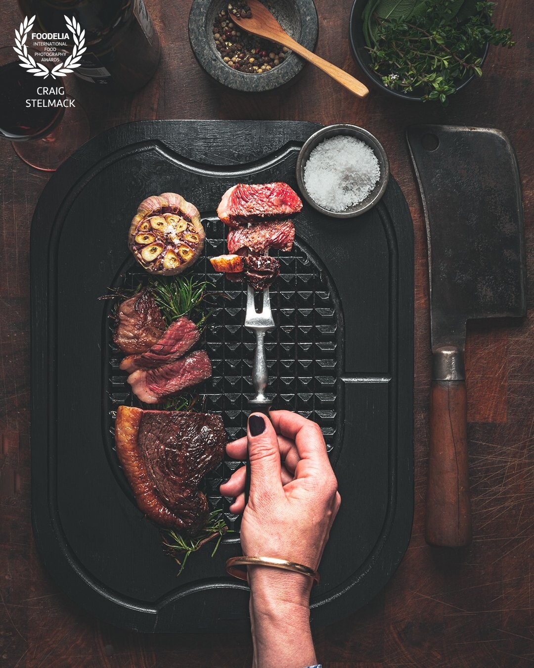 It was a thrill to work with @butchergirlalison to create a series of images for Black Opal Waygu.  Collaboration with outstanding producers and progressive brand ambassadors is one of the great joys of food photography.  As always I am so honoured to be part of the Fodelia community.