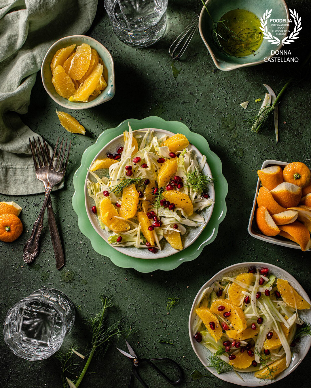 Orange and fennel salad is the cure for any late winter blues with it's fragrant scent and bright beautiful colors. Fresh and simple yet so elegant.