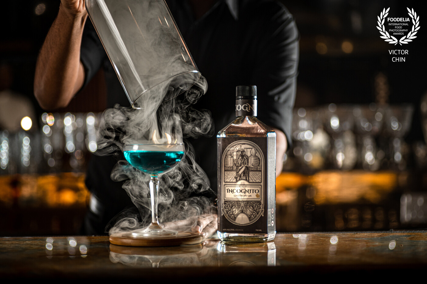 Incognito Gin. A gin manufactured and developed locally in Malaysia. Best to consume as an ingredient in a fancy cocktail