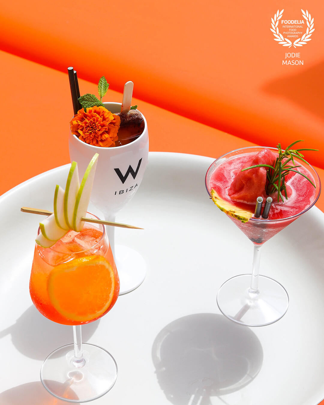 Cocktails at the W hotel, ibiza.