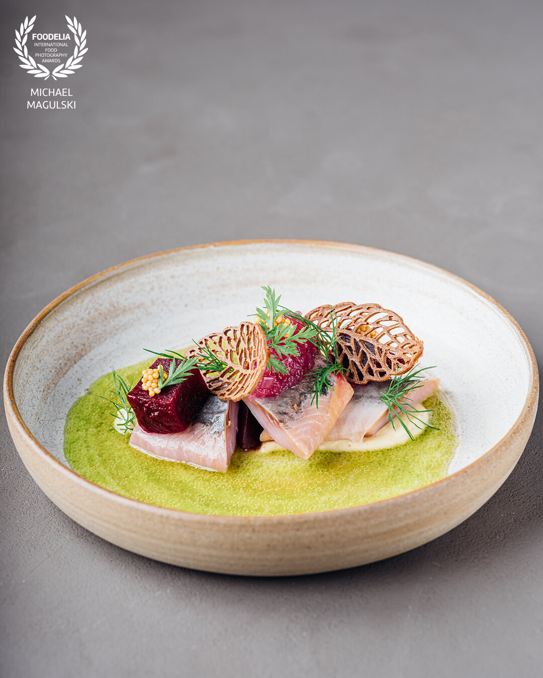 a North German traditional dish, prepared by star chef Holger Bodendorf. Matjes Sylter art