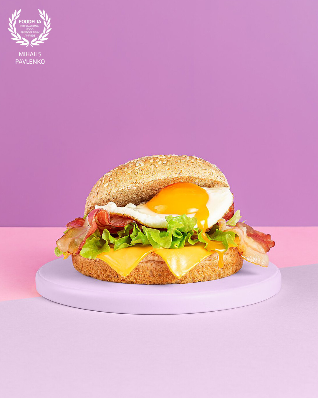 New project of @primoriga agency. Burger with egg.
