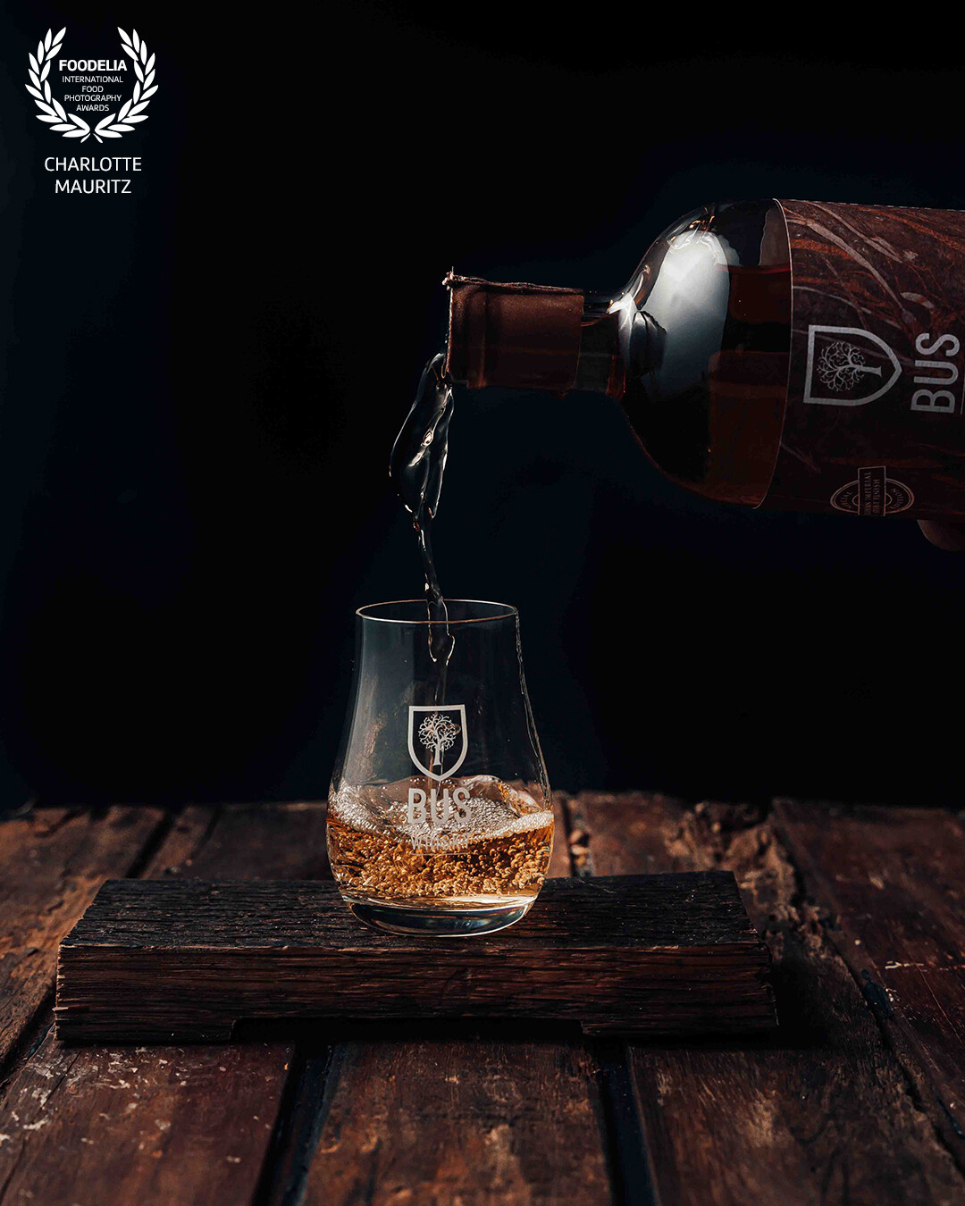 This picture I made for the biggest Dutch whisky brand Bus Whisky. They have a beautiful range of tasty whisky’s which are 100% Dutch.