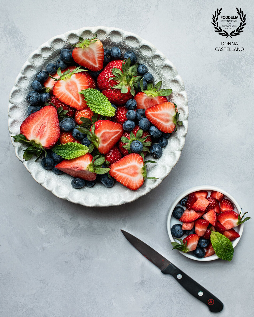 Sometimes a bowl of sweet ripe summer fruit is all you need to satisfy a sweet tooth.