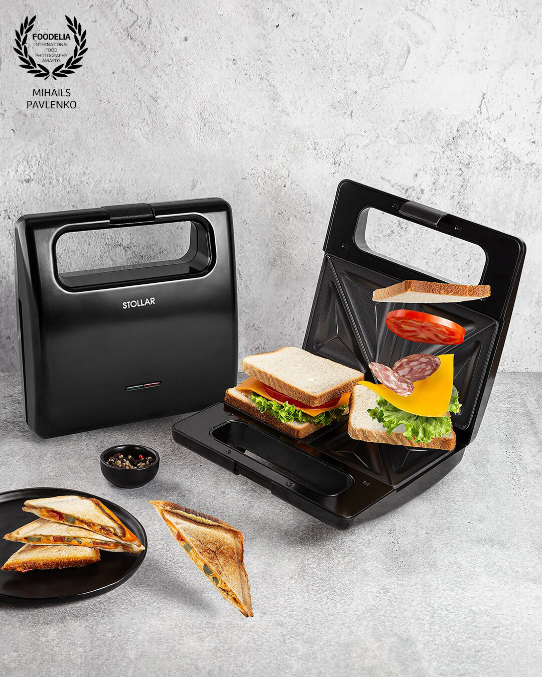 New product of Stollar @stollar_is_now_sage - black sandwich maker.